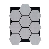 Acoustic Hexagon Wall Panels - Ash Grey (Set of 4) | Soundproof Wood Panels | Fast UK Delivery